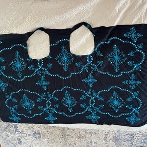 New without tags. Beautiful cover up. Embroidery and sequin. Never worn.